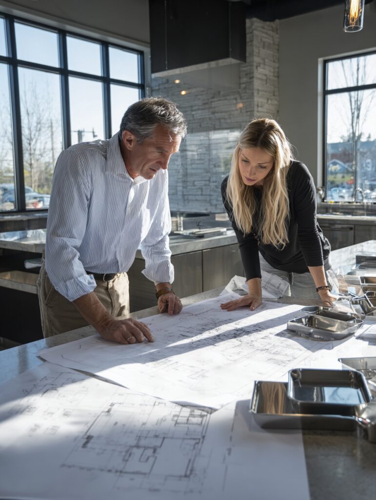 blueprint custom kitchen