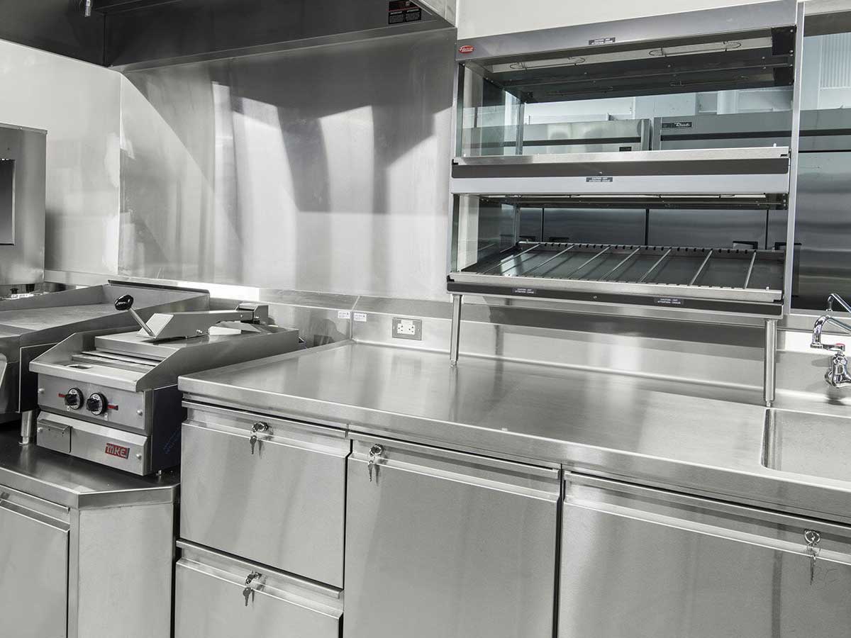 stainless steel kitchen