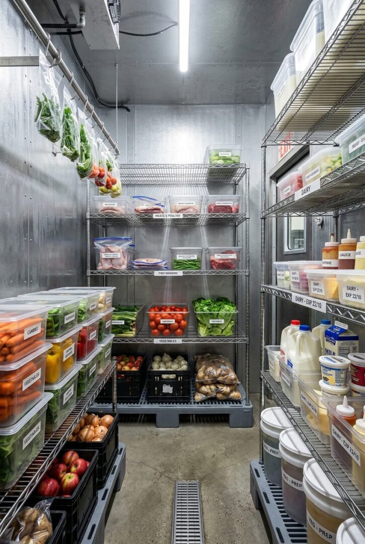 Maximizing Space With Commercial Walk-in Refrigerators 4 professional comercial walk in refrigerator kitchen 2